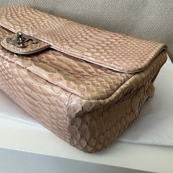 PRICE FIRM - 🌸CHANEL Classic Medium Python Flap Bag - Picture 10 of 15